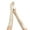 Beige, variant on Skymirror 1 Pair Gloves Solid Color Full Fingers Elastic Smooth Soft Breathable Elbow Length Bride Wedding Party Stage Show Performance Cosplay Gloves