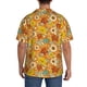 thumbnail image 3 of Fotbe Daisy maple fall Camisa Estampada de Manga Corta para Hombre, Casual de Verano, Estilo Playero, Sin Arrugas-Large, 3 of 5