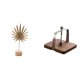thumbnail image 1 of Escultura De Hoja De Metal Abstracta Nórdica Con Base De Madera, Adorno Creativo, Dispensador De Pañuelos, Organizador Para Mesa, Fiesta, Decoración Del Hogar, 1 of 8