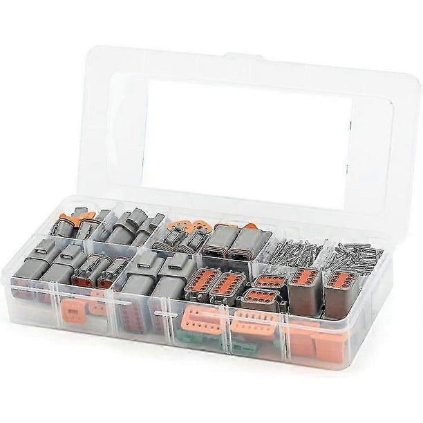 188pcs Deutsch Dt Gray Connector Kit With 16 Solid Contacts In 2,3,4,6,8 And 12 Pin Configurations,automotive Connectors Z