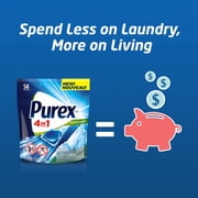 Purex Mountain Breeze 4in1 Pacs Detergent, 58 count, 35.8 oz