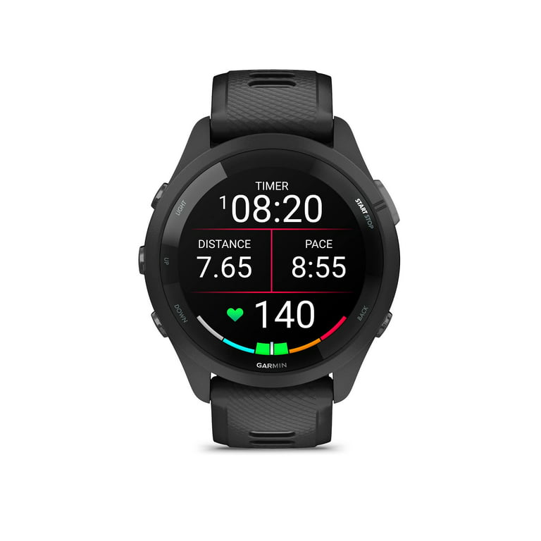 menu nyheder tilnærmelse Garmin Forerunner 265 Running Smartwatch, Colorful AMOLED Display, Training  Metrics and Recovery Insights, Black and Powder Gray - Walmart.com