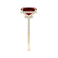 thumbnail image 3 of ANGARA Lab Grown 2.1 Ct Thin Shank Cushion Ruby Ring with Lab Diamond Accents for Women in 14K Yellow Gold (Size-9x7mm) | July Birthstone, Anniversary, Jewelry Gift for Women | Lab-Grown Ruby Ring, 3 of 8