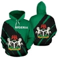 thumbnail image 2 of Sudadera con capucha con estampado de mapa de la bandera de Nigeria para hombre, ropa informal con emblema nacional de Nigeria, sudadera deportiva para niño, 2 of 5