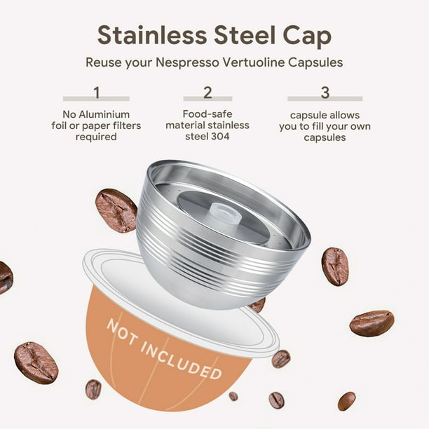 Dosettes de filtre à café rechargeables en capsule réutilisable en