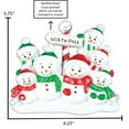 thumbnail image 6 of Ornaments by Elves Personalized Christmas Ornaments 2024 Snowman Family of 7 North Pole Decorations, 6 of 10