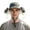 Grey, variant on Desert Camo Dual Solar Fan Sun Hat, Rechargeable Cooling Bucket Hat for Outdoor Working Hiking Travel