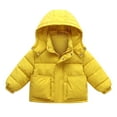 thumbnail image 3 of Hicidod Toddler Puffer Jacket Girls Boys Lightweight Warm Hooded Down Coats Solid Colors Long Sleeve Zipper Winter Jackets Outwear, 3 of 4