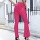 thumbnail image 5 of Pantalones acampanados elásticos de color sólido transparente de malla sexy para mujer Pompotops ulkah939557, 5 of 5