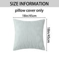 thumbnail image 5 of Unique Bargains Short Plush Solid Living Room Decorative Pillow Covers (2 Count) Gray 18" x 18", 5 of 6