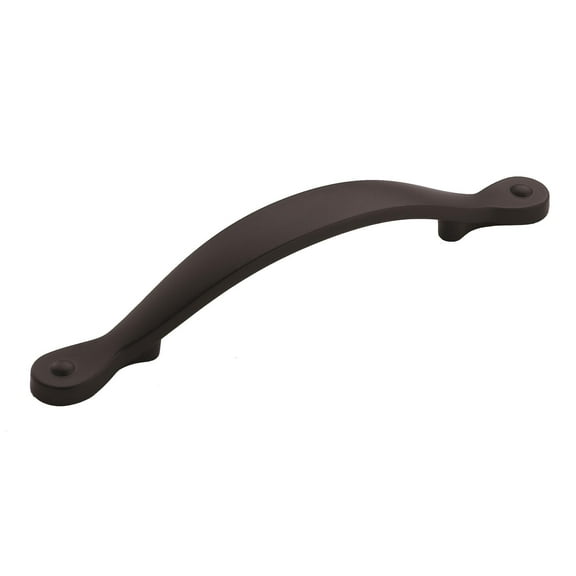 Amerock Inspirations 3-3/4 inch (96mm) Center-to-Center Matte Black Cabinet Pull, 25 Pack