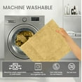 thumbnail image 5 of Home Weavers Classy Bathmat 100% Cotton Tufted Bath Rug, Extra Soft and Absorbent Bath Rugs, Bath Carpet, Machine Wash, bath rug for Bathroom, 17"x24" Rectangle, Yellow, 5 of 10