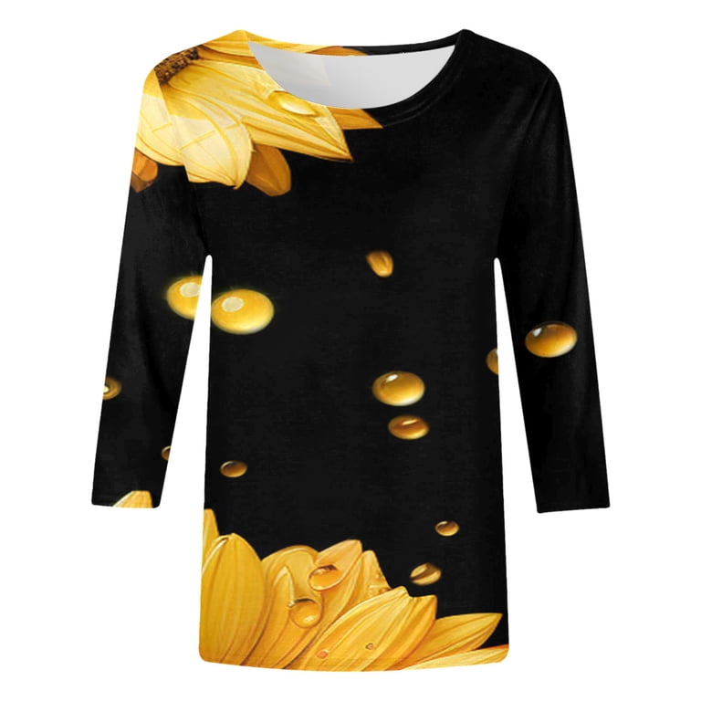 Womens Summer Tops Women Tee Shirts Short Sleeve Womens Long Sleeve Yoga  Shirt S Fit Cute Dress Tops Clothes Juniors Silk Button up Blouse Shirt  plus Long Ladies Blouse for Women Soft