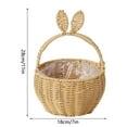 thumbnail image 2 of Handwoven Rattan Tote Organizer for Home Kitchen Pantry and Garden Storage, 2 of 4