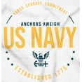 thumbnail image 2 of US Navy Logo Anchors Aweigh Est 1775 Romper Boys or Girls Infant Baby Brisco Brands 12M, 2 of 6