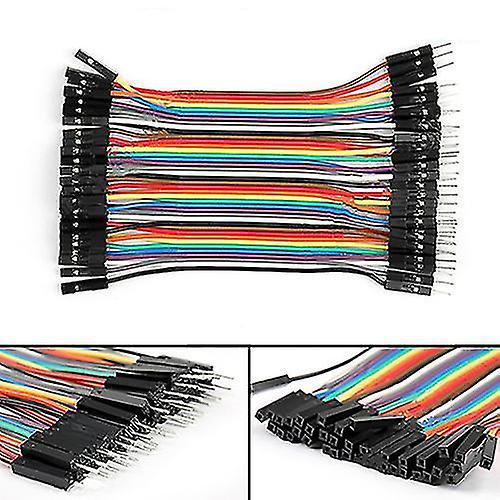 40 uds/fila 10cm M-m M-f F-f Dupont Cables de puente para Arduino Breadboard ZefeiWu 8390613897275