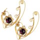 thumbnail image 1 of Golden Alloy Ear Cuff Clip Non Piercing Earrings for Women with Creative Flower Pearl Design 1 Pair, 1 of 5
