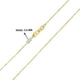 thumbnail image 2 of 10K Yellow Gold 0.8MM Shiny Cable Chain with Lobster Clasp - 18 Inch, 2 of 6