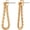 Chain - 14K Gold Plated, variant on Chunky Chain Ear Jacket Earrings for Women