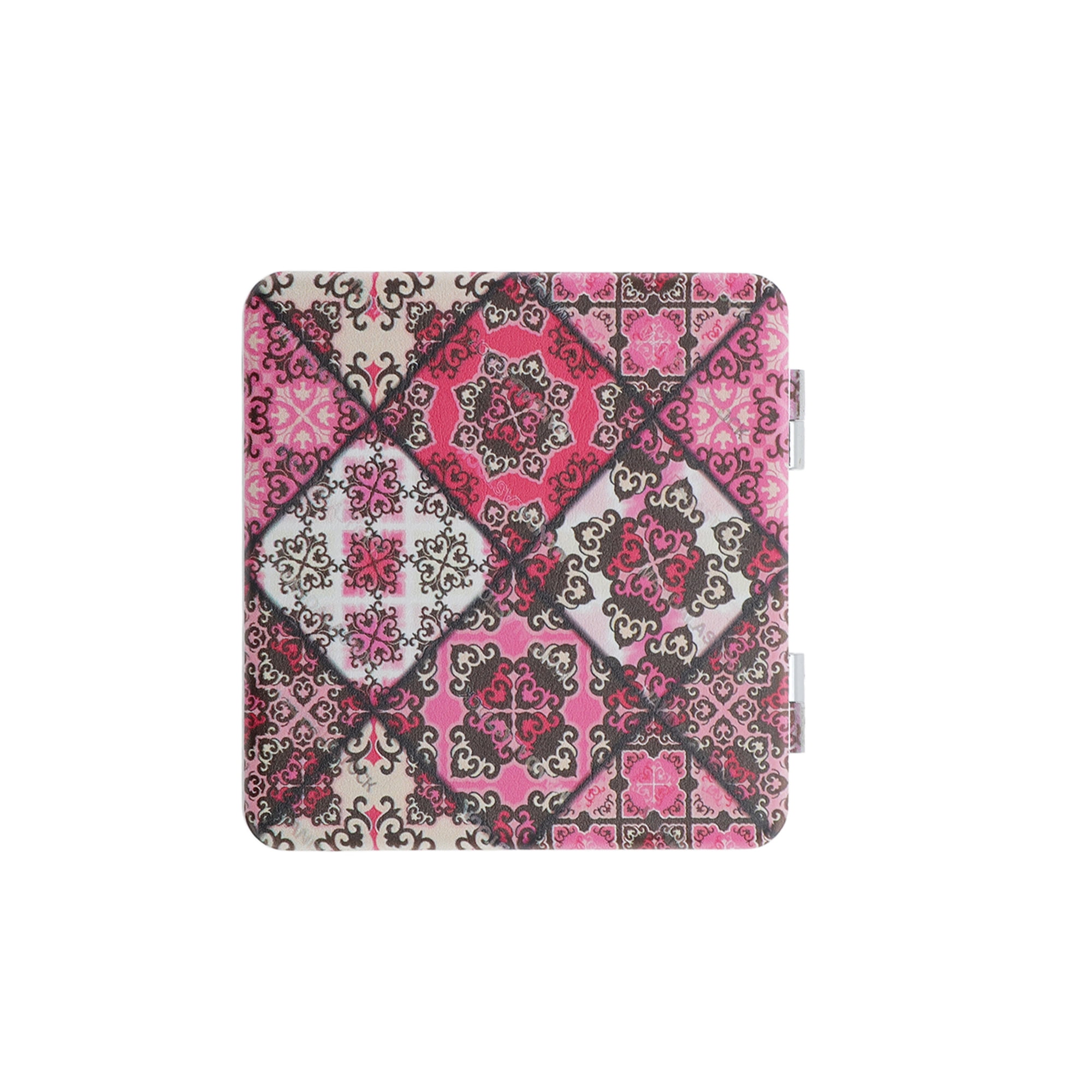 Unique Bargains 1 Pc European Pattern Makeup Mirror for Travel Vacation