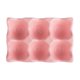thumbnail image 1 of Huevera de cerámica antideslizante con 6 rejillas, ideal para el refrigerador y a prueba de golpes (rosa), 1 of 5
