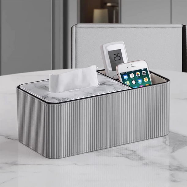 Cipaher Caja de Pañuelos de Escritorio de Gran Capacidad Organizador Mando a Distancia Lujo Moderno