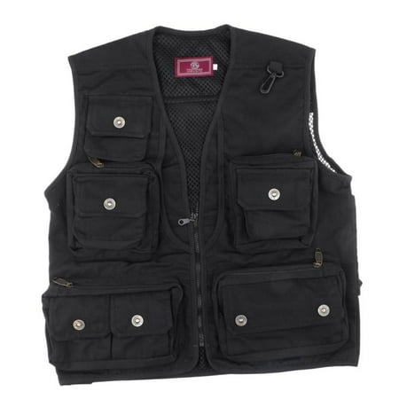 

Fishing Vest Outdoor Vest Work Utility Vest Multi Waistcoat - L