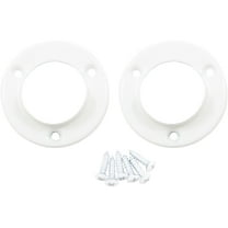 Pole Sockets, Fits Poles up to 1-3/8" Diameter, White by Stone Harbor Hardware