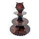 thumbnail image 1 of Cateissary Soporte para cupcakes de fiesta de Halloween, soporte circular de 3 capas para donas con temática de calabaza y murciélago, Mostrada Murciélago calabaza, 1 of 6