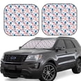 thumbnail image 6 of Kdxio American Gnomes Print 2-Piece Sun Shade Front Windshield - Foldable Car Front Window Sunshades For Most Sedans Suv Truck, 6 of 6