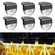 thumbnail image 2 of Luces solares impermeables para decoración de jardín, luces solares LED para jardín para patio, jardín y escalones, luz solar con 2 modos: blanco cálido/cambio de color Zhivalor 223538-2, 2 of 8