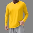 thumbnail image 2 of Dry Fit Long Sleeve Shirt for Men, Solid Color, Lightw8, Breathable, Pullover Top, Polyester Spandex, 1 Pc, 2 of 8