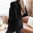 thumbnail image 4 of UTTOASFAY Women's Knit Cardigans Loose Slouchy Oversized Wrap Chunky Pocket Sweaters Coat Black 6(M), 4 of 8