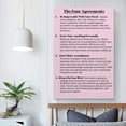 thumbnail image 5 of The Four Agreements Wall Art Wall Art Picture Painting Poster Canvas Print Posters Artworks Bedroom Living Room Decor 24x36inch(60x90cm), 5 of 6