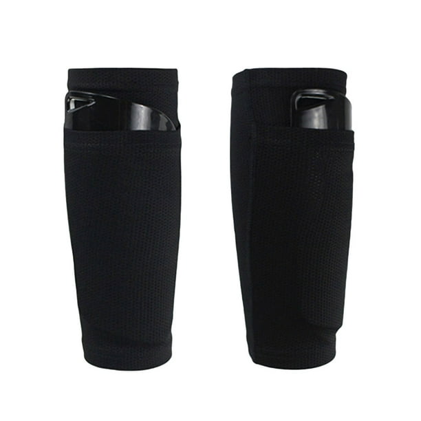Mangas elásticas altas con espinilleras, calcetines de fútbol, espinilleras de malla transpirable con mangas para pantorrillas para correr y trotar (talla M, como se muestra)