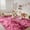 Tie-dye dark red, variant on Janvonne 4x6 Fluffy Area Rug for Bedroom, Modern Shaggy Carpets Fuzzy Rug for Teens Dorm Bedside Home Decor Aesthetic, Heavy Duty Non Slip, Tie-dye Black and White