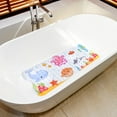 thumbnail image 5 of Bath Mat for Tub Non Slip, Machine Washable Anti Slip Cartoon Baby Bathtub Shower Mat with Drain Holes and Suction Cups for Toddler & Kids, 40 Inch x 16 Inch-Rectangular, Pink Octopus (Left Drain), 5 of 7