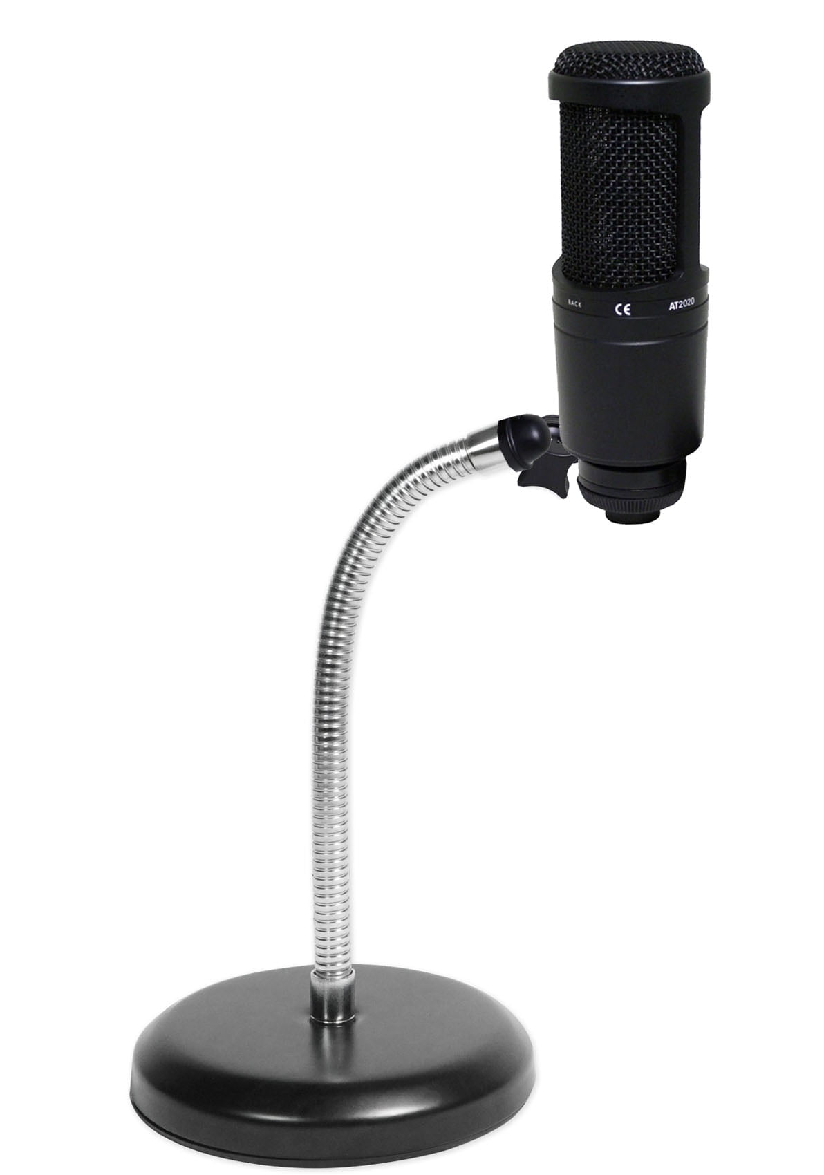 Audio Technica AT2020 Studio Recording Microphone-Cardioid Condenser+Mic Stand 