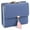 B-Blue, variant on UTO Small Wallet for Women PU Leather RFID Blocking Card Holder Zipper Coin Purse with Leaf Pendant(Light Pink)