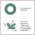 thumbnail image 6 of Northlight Deluxe Windsor Mini Pine Artificial Christmas Wreath - 6" - Unlit, 6 of 6