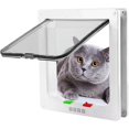 thumbnail image 2 of Cat Door for Interior Doors - 2-Way or 4-Way Locking Pet Door Flap - Privacy for Cat Litter Box or Automatic Feeder - Durable Frame, DIY Easy Install, Hardware Kit, 2 of 5