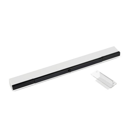 Wireless Wii Sensor Bar, Wireless Infrared Ray Remote Sensor Bar, TSV Replacement Wii U Signal Receiver Motion Sensor Bar, Infrared Ray Inductor w/ Stand Fit for Nintendo Wii/Wii U Console