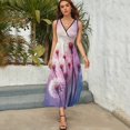 thumbnail image 5 of Watercolor Dandelion Vestido Sin Mangas Vestidos Para Mujer, Vestido Suelto De Verano 2025, 5 of 5