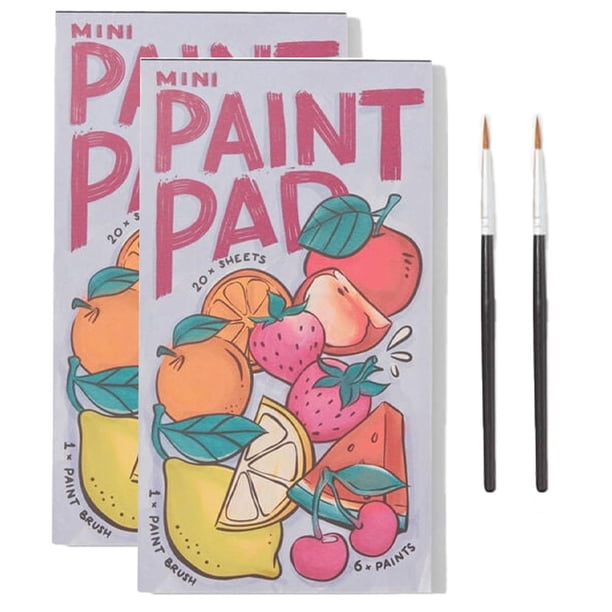 2 Libros para Colorear Acuarela Libro Pintura Bolsillo Y Adultos