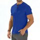 thumbnail image 3 of Usted Es Más Que una Prueba de Puntuación Estilo de Camisa Casual de Color Sólido Botón de Manga Corta Cuello Redondo Blusa, Hombre Casual de Manga Corta Botón Abajo Camisas Suéter, 3 of 6