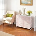 thumbnail image 3 of Simenmax 7 Drawer Dresser for Bedroom, Fabric Storage Dresser for Bedroom, Wood and Metal Dresser TV Stand for Living Room, Entryway Pink, 3 of 8