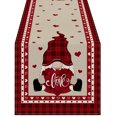 thumbnail image 1 of Décoration de Table de la Saint-Valentin Drapeau de Table Fleur Fête Cuisine Salon Nappe Décorative Impression Lin Nappe de Table à Thé, 1 of 8
