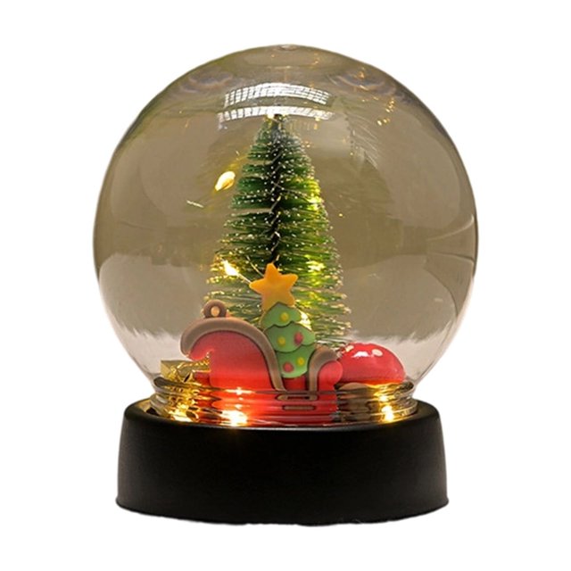 Christmas Tree Decorations Transparent Led Ball Night Light Tree Desktop Accent Christmas Tree Lights