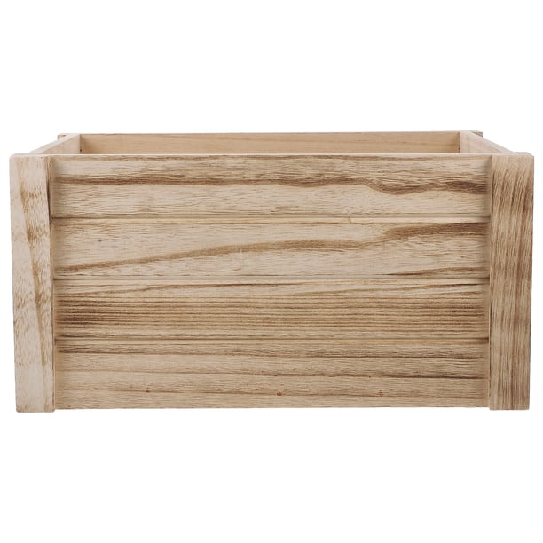Caja de Jardinera Rectángulo Caja de Madera Jardinera Rectangular Maceta Maceta Rectángulo Maceta