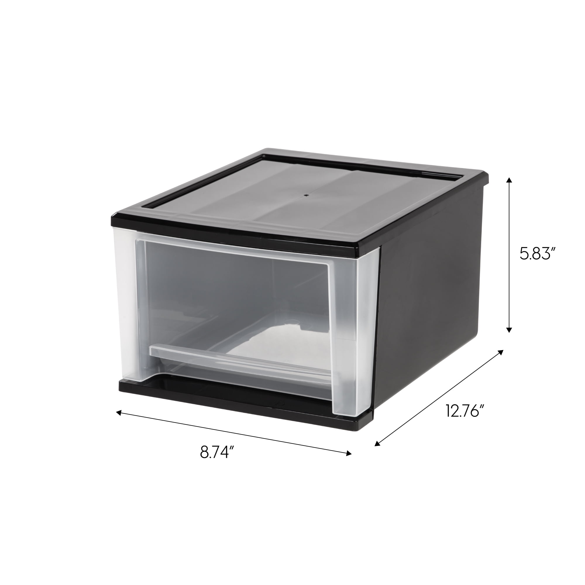 IRIS 17 Qt Plastic Drawer Storage Organizer Stacking Drawers